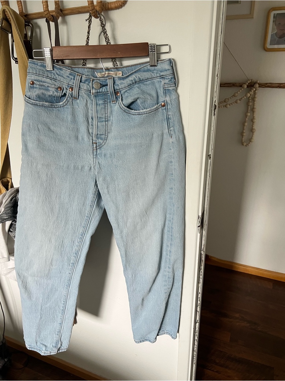 Levi's Light Blue Straight Leg Jeans